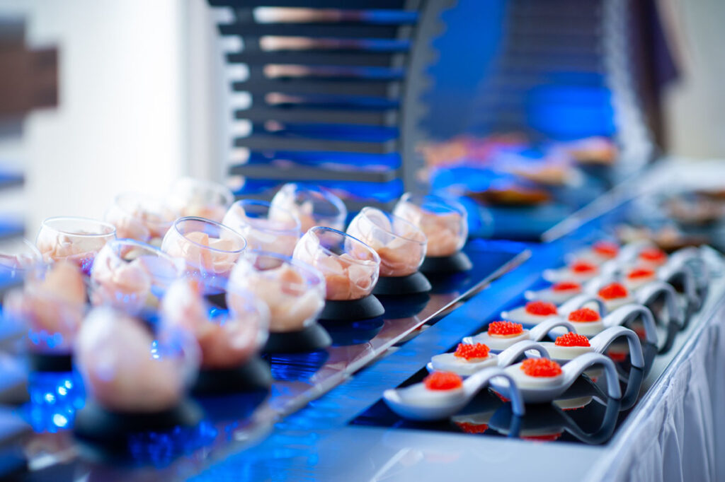 Russisches Catering Firmenevent Buffet